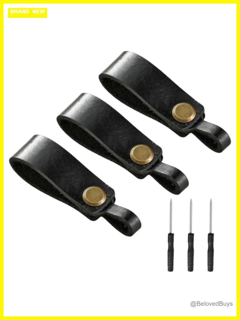 Faux Leather Keychain Strap Detachable Car Key Holder Robust Snap Fob Belt Loop